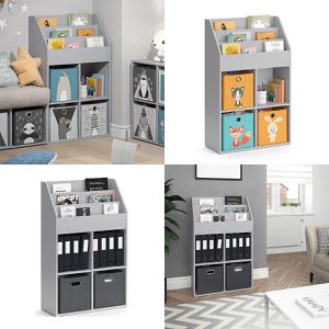 Produktbild für Bücherregal Vicco Luigi, grau