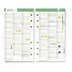 Produktbild für Kalendereinlagen weekview SW11207 Personal-Einlagen, Jahr 2027