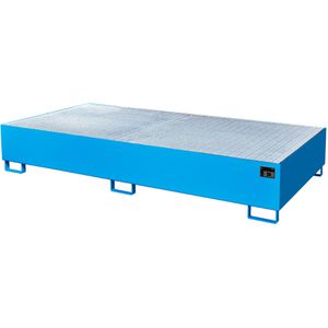 Auffangwanne BAUER AW 1000-2, blau, aus Stahl