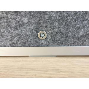 Produktbild für Tischtrennwand Hammerbacher Basic, grau