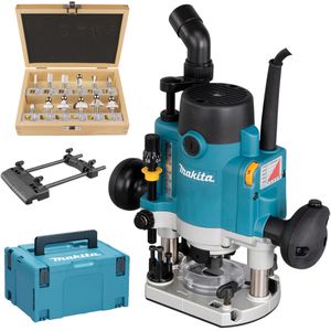 Produktbild für Oberfräse Makita RP1111CJFA, Netzbetrieb, 1100 W