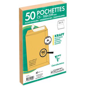 Produktbild für Versandtaschen Clairefontaine 5742C, braun, C5