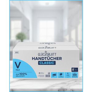 Produktbild für Papierhandtücher Glücksblatt Classic 4901100, 1-lagig