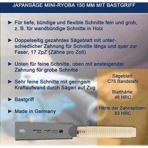 Produktbild für Japansäge Augusta-Heckenrose 44015150, Mini-Ryoba