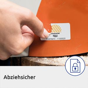 Produktbild für Sicherheitsetiketten Zweckform L6146-20, weiß