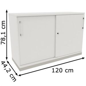 Produktbild für Schiebetürenschrank fm-Büromöbel Fastline, Holz