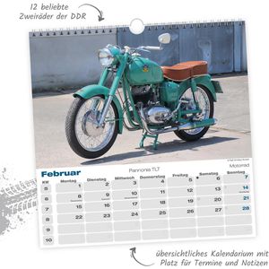 Produktbild für Bildkalender Trötsch 2027508, DDR-Zweiräder, Jahr 2027