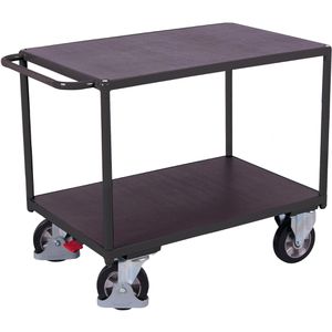 Produktbild für Tischwagen VARIOfit sw-800.511/AG, aus Metall &amp; Holz