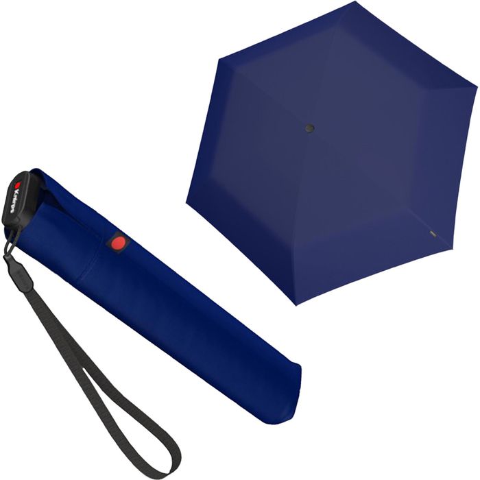 AG manuell, – Manual, Knirps Ultra 21cm Slim Taschenschirm, Böttcher navy, geschlossen Light Regenschirm US.050
