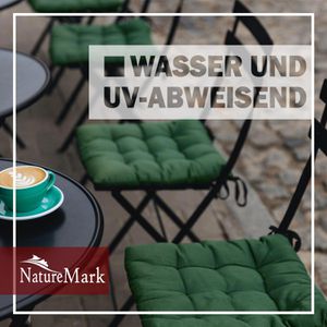 Produktbild für Stuhlkissen NatureMark dunkelgrün, für Außen