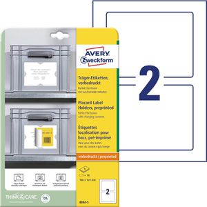 Produktbild für Universaletiketten Zweckform 8002-5, weiß