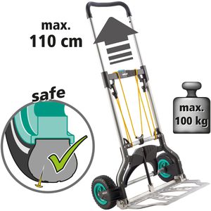 Produktbild für Sackkarre Wolfcraft TS 850 Offroad, klappbar