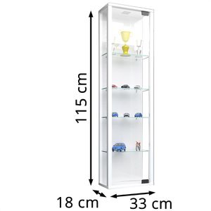 Produktbild für Glasvitrine VCM Stano Mini, hängend