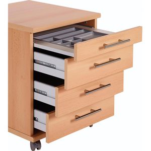 Produktbild für Rollcontainer Möbelpartner 0527, Holz, buche