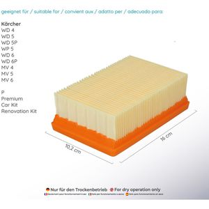 Produktbild für Staubsauger-Filter McFilter Flachfaltenfilter XF1567