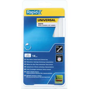 Rapid Heißklebesticks Universal, weiß, Ø 12mm, Länge 190mm, 14 Sticks