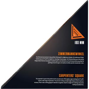 Produktbild für Winkeldreieck Picard 0071520-180, aus Aluminium