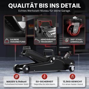 Produktbild für Rangierwagenheber Tarpofix WGH-25-SW, schwarz