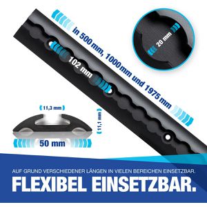 Produktbild für Airlineschiene NTG Standard, zum Kleben &amp; Schrauben