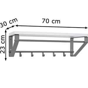 Produktbild für Wandgarderobe Haku-Möbel 13845, Metall
