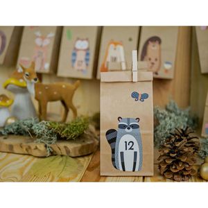 Produktbild für Adventskalender Papierdrachen Waldtiere