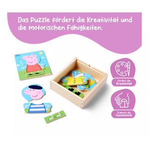 Produktbild für Motorikspielzeug Eichhorn Peppa Pig Umziehpuzzle
