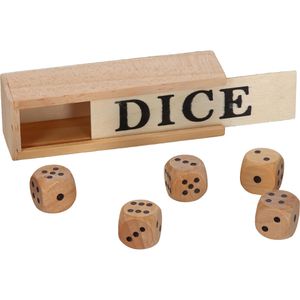 Würfel Philos 7000, Holzwürfel, braun