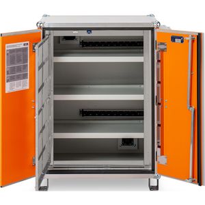 Produktbild für Akku-Ladeschrank CEMO Premium Plus 8/10, mit 18 Steckdosen