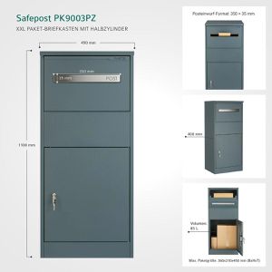 Produktbild für Paketbriefkasten SafePost ScanPro PK9003PZ XXL