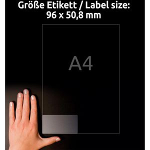 Produktbild für Folienetiketten Zweckform L7783-25, transparent