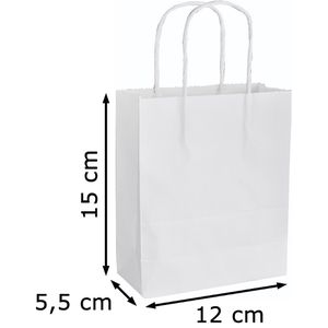 Produktbild für Papiertüten Folia 21200, weiß