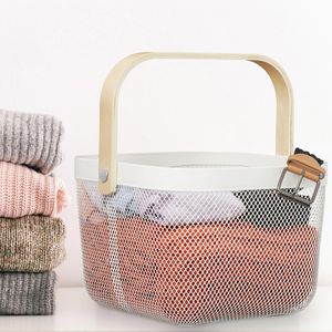 Produktbild für Einkaufskorb Relaxdays 10031609 Allzweckkorb, weiß