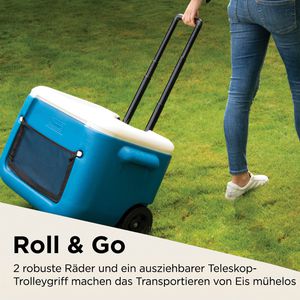 Produktbild für Kühlbox Coleman 50 QT Polylite Wheeled Mesh, 47 Liter