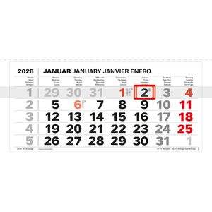 Produktbild für 4-Monatskalender Kalenderwerk Varius 4 Maxi, Jahr 2026