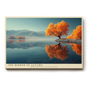Produktbild für Wandbild Sinus-Art The Mirror of Autumn