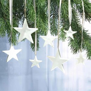 Produktbild für Weihnachtsbaumschmuck Frank-Flechtwaren 225425, weiß, 5-10 cm