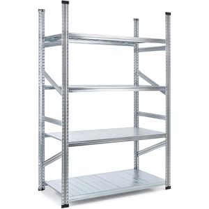 Schwerlastregal GEWE 712G4R, 4 Metallböden