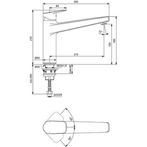 Produktbild für Küchenarmatur Ideal-Standard Ceraplan, chrom