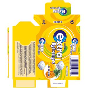 Produktbild für Kaugummis Extra Refreshers, Tropical