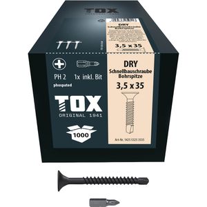 Produktbild für Schnellbauschrauben Tox 142553253535, DRY BS, 3,5 x 35mm