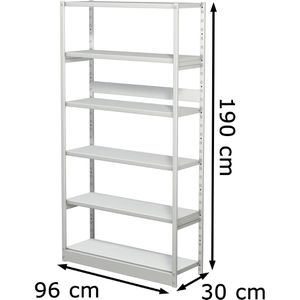 Produktbild für Aktenregal Kerkmann Progress 500, 50940011, aus Metall