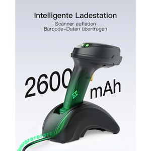Produktbild für Barcode-Scanner Inateck BCST-560B_gray, kabellos