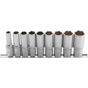 Steckschlüssel BGS-technic 2223 tief, Pro Torque, 9-teilig