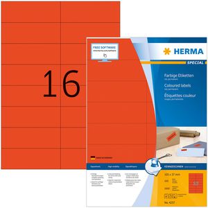 Universaletiketten Herma 4257 Special, rot