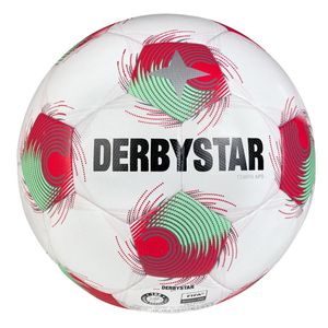 Derbystar Fußball Tempo APS v25, Größe 5, rot/grün, 430 Gramm, Spielball