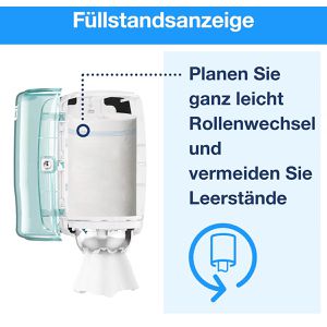 Produktbild für Putztuchrolle Tork Mini, 101221, M1, aus Zellstoff, weiß