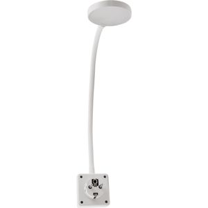 Produktbild für Steckdosenlampe McShine Halo, weiß, fest verbaute LED