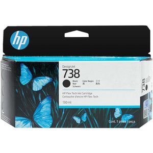 Tinte HP 738, 498N4A schwarz