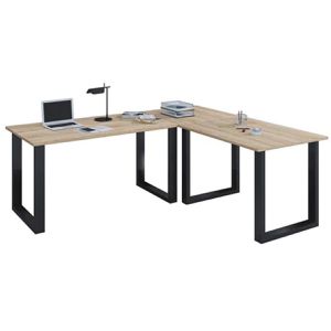 Produktbild für Schreibtisch VCM Lona, 916416, sonoma eiche / schwarz