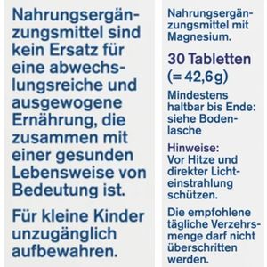Produktbild für Magnesium tetesept Nacht Depot, 30 Tabletten